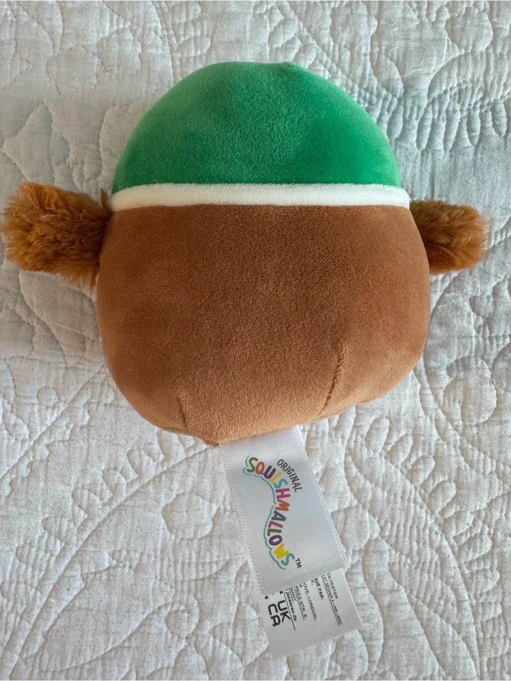 Swishy Green-Top Brown Plush Mallard Duck Stuffy Toy